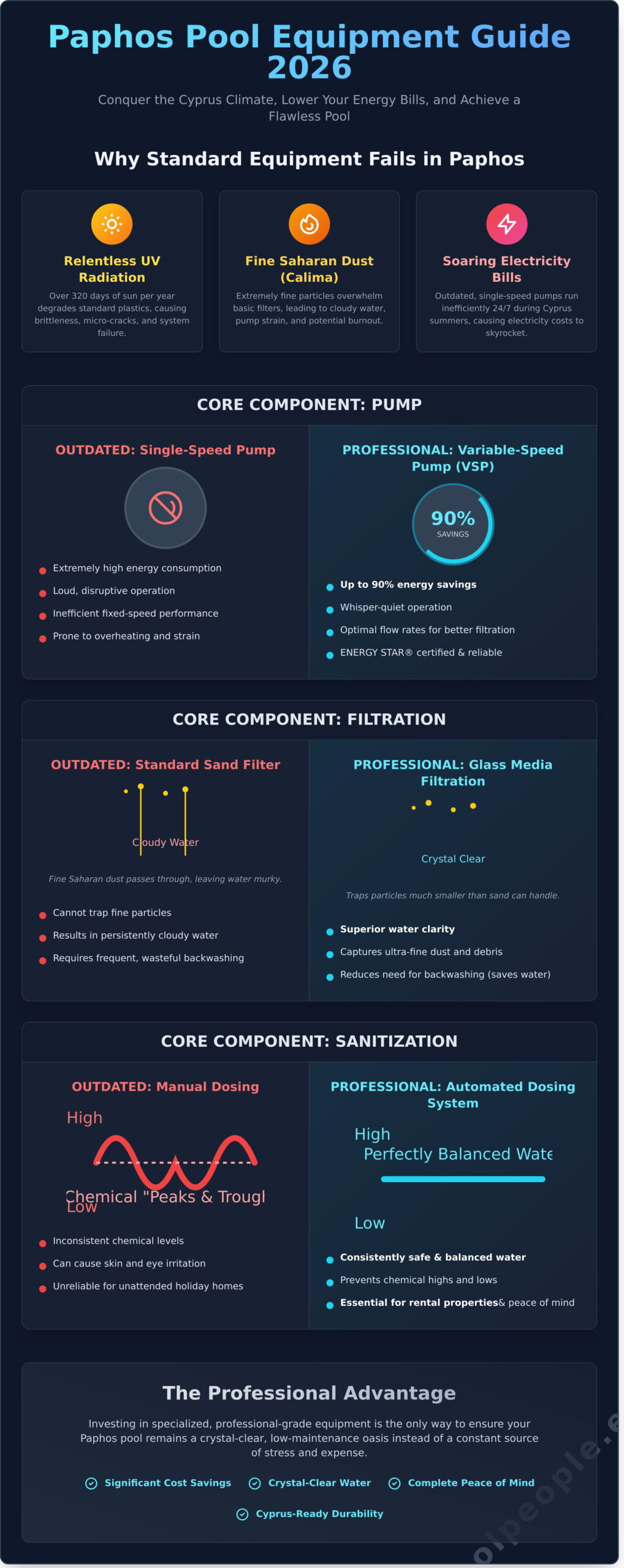 Essential Pool Equipment in Paphos: The 2026 Homeowner’s Guide to Reliability - Infographic