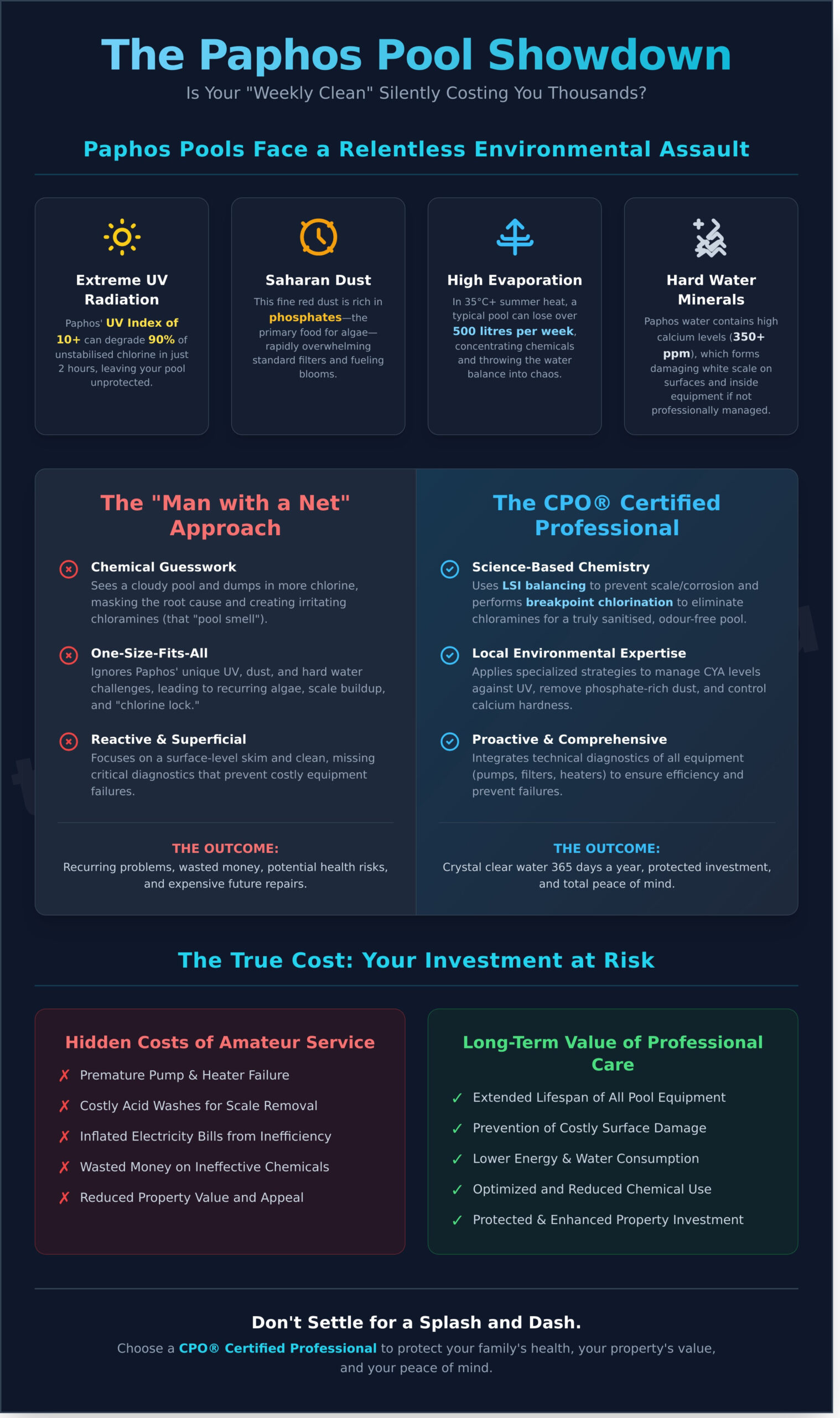 Professional Pool Service in Paphos: The Ultimate Guide to Certified Care - Infographic