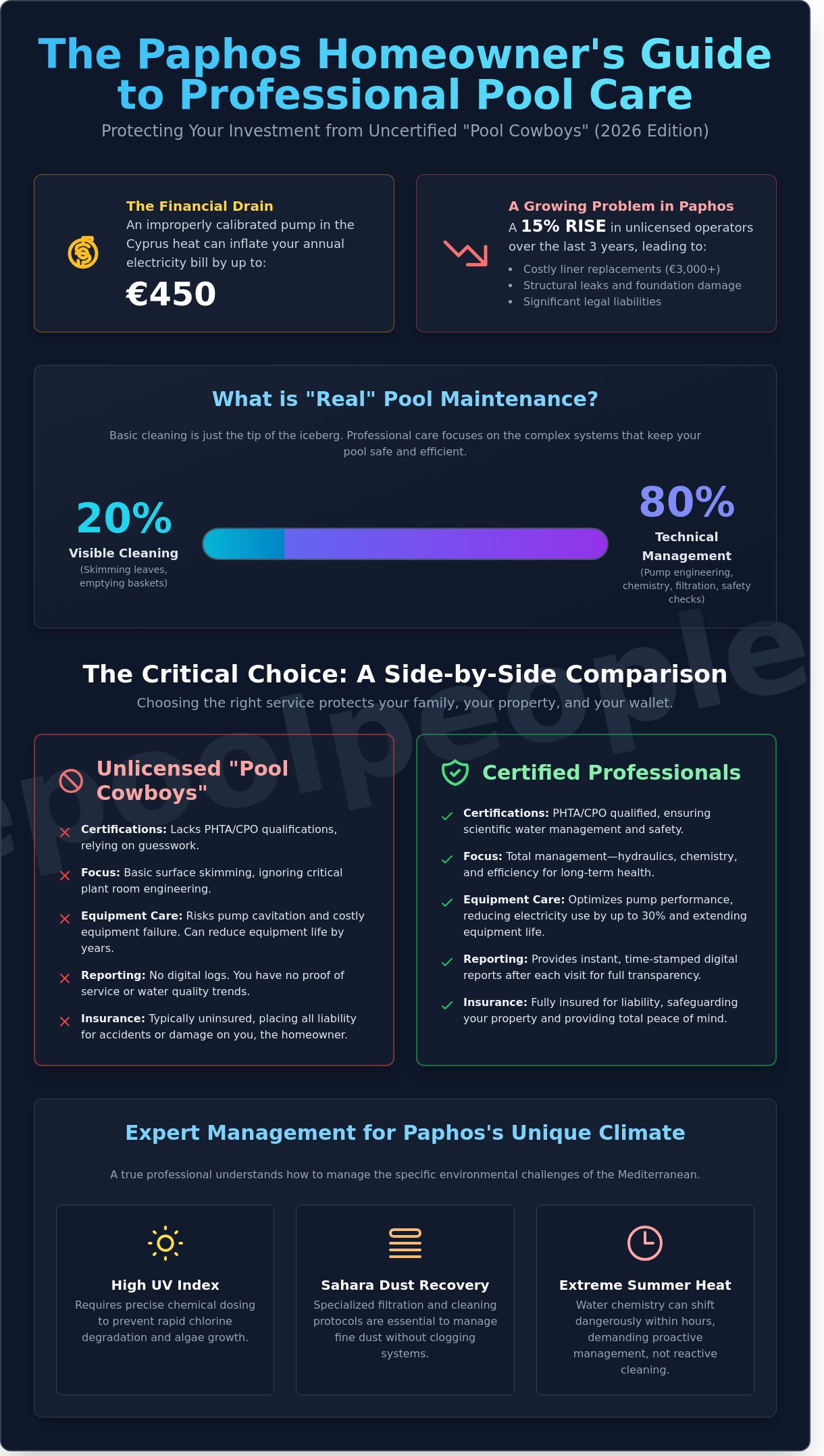 Pool Service Near Me in Paphos: The 2026 Guide to Choosing the Best Professionals - Infographic