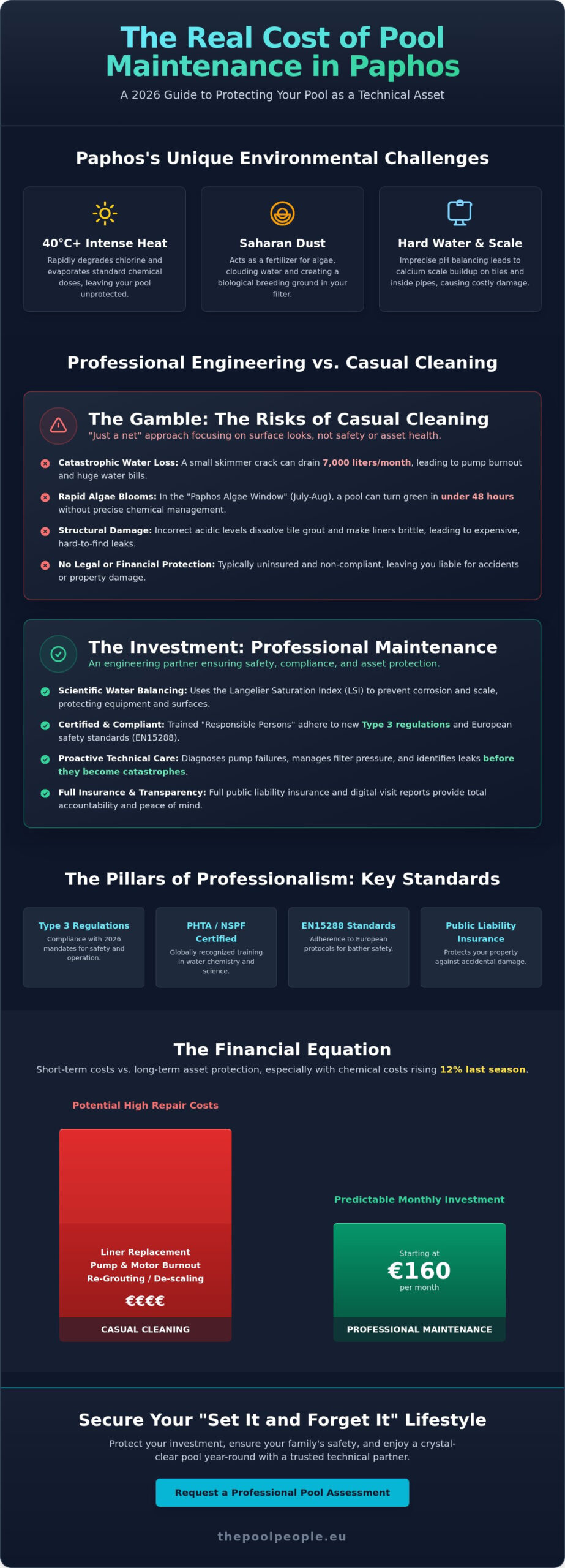How to Choose the Best Pool Maintenance Company in Paphos (2026 Guide) - Infographic
