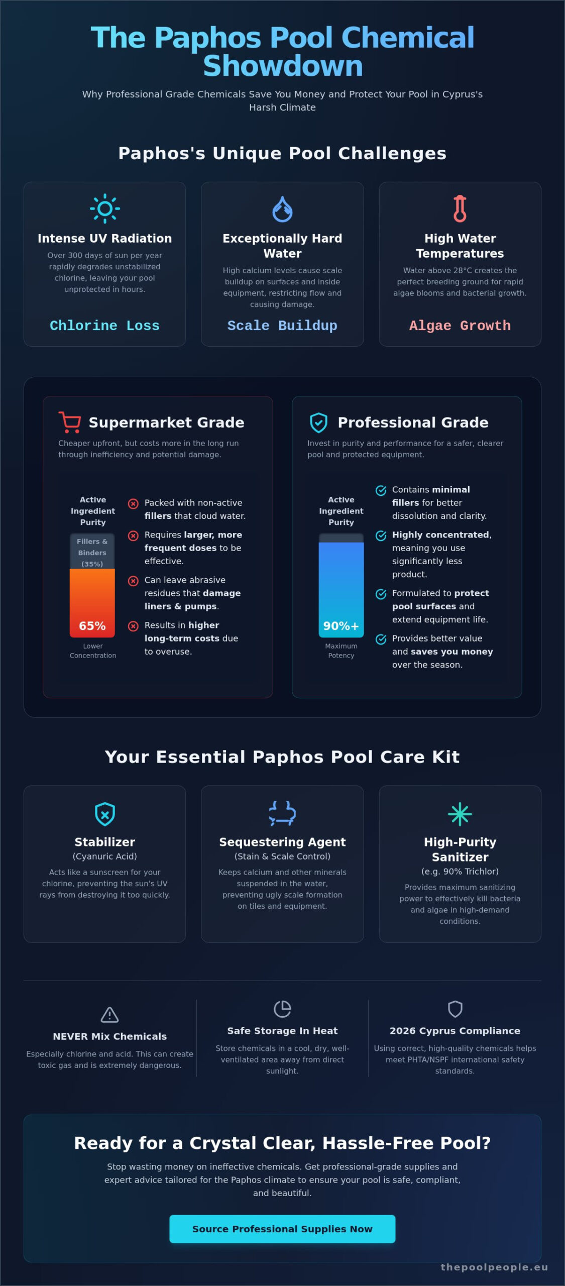 Where to Buy Pool Chemicals in Paphos: The 2026 Expert Guide to Quality Supplies